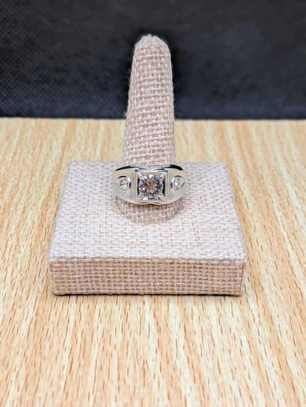 18kt Gold Plated Art Deco Ring